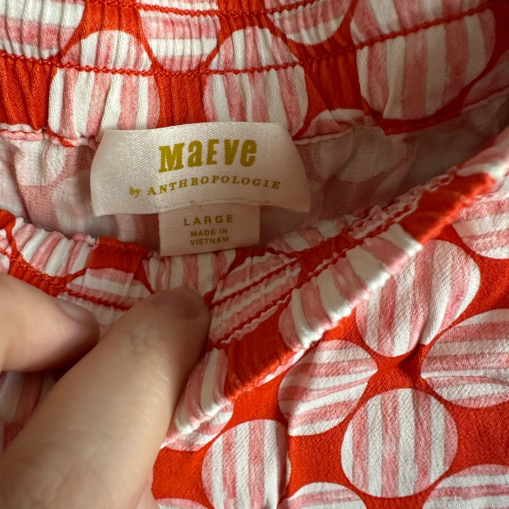 Maeve Straight-Leg Pull-On Silk Pants - Picture 10 of 10